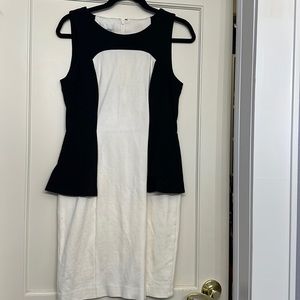 Color block dress with peplum